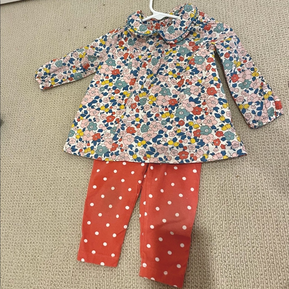 Baby Boden Baby set, top and cropped leggings, size 12-18 Mos